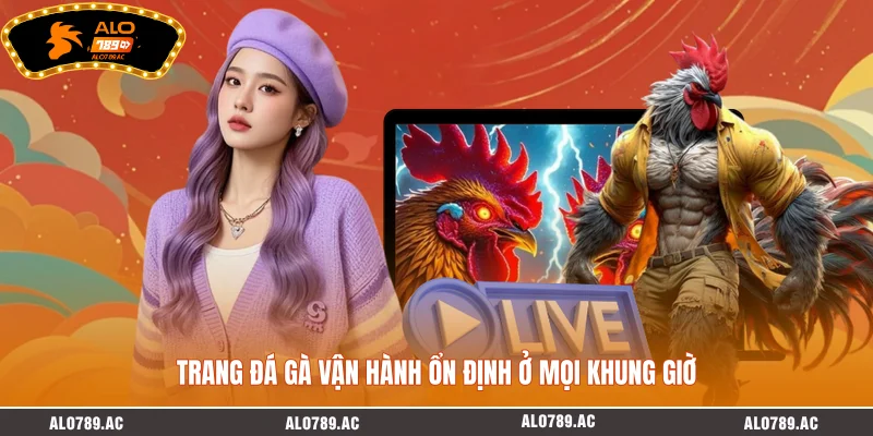Trang đá gà vận hành ổn định ở mọi khung giờ